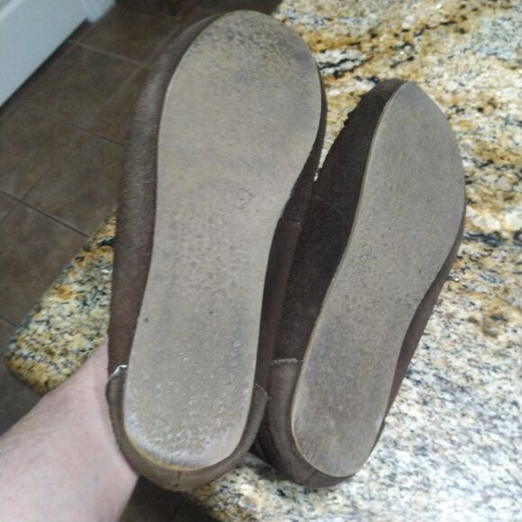 Minnetonka Chrissy Bootie Moccasin Chocolate Brown Suede Leather Women's Size 9 - Picture 12 of 13